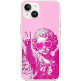 Techtree iPhone 14 PLUS Uyumlu Neon Gözlüklü Modern Eros Baskılı Silikon Kılıf