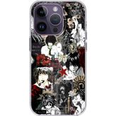 Techtree iPhone 14 PRO MAX Uyumlu Death Note Kolaj Tasarımlı Baskılı Silikon Kılıf