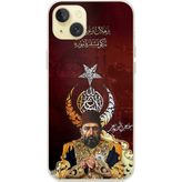 Techtree iPhone 15 PLUS Uyumlu Abdülhamid Han Baskılı Silikon Kılıf