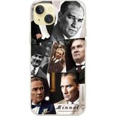 Techtree iPhone 15 PLUS Uyumlu Atatürk Minnet Baskılı Silikon Kılıf