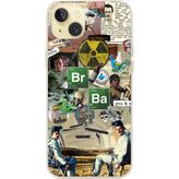 Techtree iPhone 15 PLUS Uyumlu Breaking Bad Kolaj Baskılı Silikon Kılıf