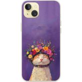 Techtree iPhone 15 PLUS Uyumlu Frida Catlo kedi Baskılı Silikon Kılıf