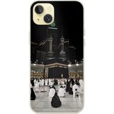 Techtree iPhone 15 PLUS Uyumlu Kabe Umre Baskılı Silikon Kılıf