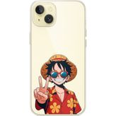 Techtree iPhone 15 PLUS Uyumlu Monkey D. Luffy Tasarımlı Baskılı Silikon Kılıf