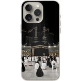 Techtree iPhone 15 PRO MAX Uyumlu Kabe Umre Baskılı Silikon Kılıf