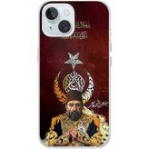 Techtree iPhone 15 Uyumlu Abdülhamid Han Baskılı Silikon Kılıf