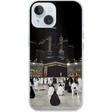 Techtree iPhone 15 Uyumlu Kabe Umre Baskılı Silikon Kılıf