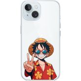 Techtree iPhone 15 Uyumlu Monkey D. Luffy Tasarımlı Baskılı Silikon Kılıf