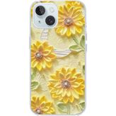 Techtree iPhone 15 Uyumlu Rölyef Bahçesi Baskılı Silikon Kılıf
