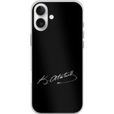 Techtree iPhone 16 PLUS Uyumlu Atanın İzi İmza Baskılı Silikon Kılıf