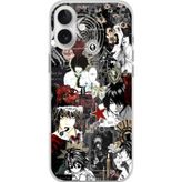 Techtree iPhone 16 PLUS Uyumlu Death Note Kolaj Tasarımlı Baskılı Silikon Kılıf