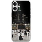 Techtree iPhone 16 PLUS Uyumlu Kabe Umre Baskılı Silikon Kılıf
