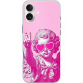 Techtree iPhone 16 PLUS Uyumlu Neon Gözlüklü Modern Eros Baskılı Silikon Kılıf