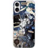 Techtree iPhone 16 PLUS Uyumlu Retro Astronot Tasarımlı Baskılı Silikon Kılıf