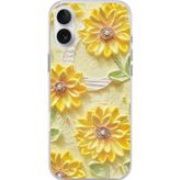 Techtree iPhone 16 PLUS Uyumlu Rölyef Bahçesi Baskılı Silikon Kılıf
