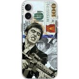 Techtree iPhone 16 PLUS Uyumlu Scarface Dolar Tasarımlı Baskılı Silikon Kılıf