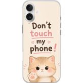 Techtree iPhone 16 PLUS Uyumlu Tlefonuma Dokunma Baskılı Silikon Kılıf