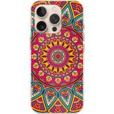 Techtree iPhone 16 PRO MAX Uyumlu Mandala Baskılı Silikon Kılıf