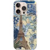 Techtree iPhone 16 PRO MAX Uyumlu Paris ve Eyfel Kulesi Baskılı Silikon Kılıf