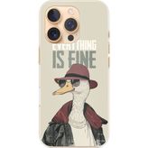 Techtree iPhone 16 PRO Uyumlu Everything is fine Baskılı Silikon Kılıf