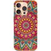 Techtree iPhone 16 PRO Uyumlu Mandala Baskılı Silikon Kılıf