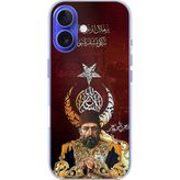 Techtree iPhone 16 Uyumlu Abdülhamid Han Baskılı Silikon Kılıf