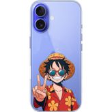 Techtree iPhone 16 Uyumlu Monkey D. Luffy Tasarımlı Baskılı Silikon Kılıf
