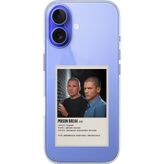 Techtree iPhone 16 Uyumlu Prison Break Tasarımlı Baskılı Silikon Kılıf