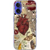 Techtree iPhone 16 Uyumlu Vampire Diaries Vintage Baskılı Silikon Kılıf