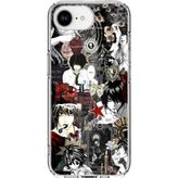 Techtree iPhone 16E - 17E Uyumlu Death Note Kolaj Tasarımlı Baskılı Silikon Kılıf