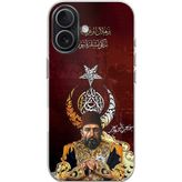 Techtree iPhone 17 Uyumlu Abdülhamid Han Baskılı Silikon Kılıf