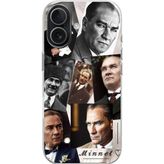 Techtree iPhone 17 Uyumlu Atatürk Minnet Baskılı Silikon Kılıf