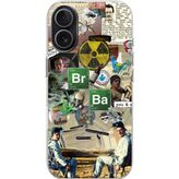 Techtree iPhone 17 Uyumlu Breaking Bad Kolaj Baskılı Silikon Kılıf