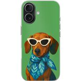Techtree iPhone 17 Uyumlu Cool Dachshund Köpek Baskılı Silikon Kılıf