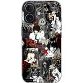 Techtree iPhone 17 Uyumlu Death Note Kolaj Tasarımlı Baskılı Silikon Kılıf