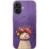 Techtree iPhone 17 Uyumlu Frida Catlo kedi Baskılı Silikon Kılıf