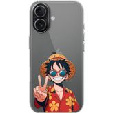 Techtree iPhone 17 Uyumlu Monkey D. Luffy Tasarımlı Baskılı Silikon Kılıf
