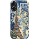 Techtree iPhone 17 Uyumlu Paris ve Eyfel Kulesi Baskılı Silikon Kılıf