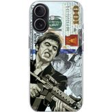 Techtree iPhone 17 Uyumlu Scarface Dolar Tasarımlı Baskılı Silikon Kılıf
