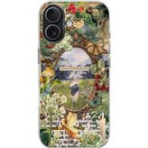 Techtree iPhone 17 Uyumlu Yeşil Doğa Baskılı Silikon Kılıf