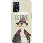 Techtree Oppo A16 - A54 - A55 Uyumlu Everything is fine Baskılı Silikon Kılıf