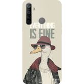 Techtree Realme 5i - 6i - C3 Uyumlu Everything is fine Baskılı Silikon Kılıf