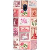 Techtree Redmi 8A Uyumlu Pembe Posta Pulları Baskılı Silikon Kılıf