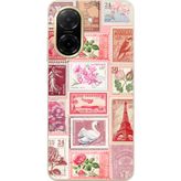 Techtree Redmi A5 Uyumlu Pembe Posta Pulları Baskılı Silikon Kılıf