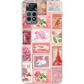 Techtree Redmi Note 11 PRO 4G Uyumlu Pembe Posta Pulları Baskılı Silikon Kılıf