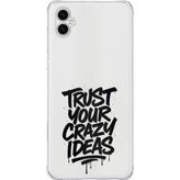 Techtree Samsung Galaxy A04 Uyumlu Crazy Trust Baskılı Silikon Kılıf