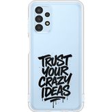 Techtree Samsung Galaxy A13 Uyumlu Crazy Trust Baskılı Silikon Kılıf