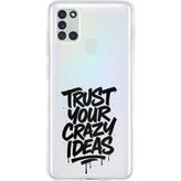 Techtree Samsung Galaxy A21S Uyumlu Crazy Trust Baskılı Silikon Kılıf
