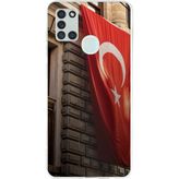 Techtree Samsung Galaxy A21s Uyumlu Dev Türk Bayrağı Baskılı Silikon Kılıf