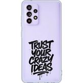 Techtree Samsung Galaxy A32 Uyumlu Crazy Trust Baskılı Silikon Kılıf